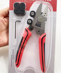 9-In-1 Fiber Stripping Tool With Rotatable And Replaceable Parts, Cleaning Cotton Included, Pro Grade Fiber Optic Pliers, Model ZSQ-09