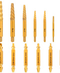 Damaged Screw Extractor Set 13-Piece With Spiral Extractors And Double-Head Bits for Stripped Screws, Nuts, and Bolts