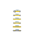 Triangle And Choker Nylon Type 1 Sling One Ply 2 Inch By 26 Foot Heavy Duty Lifting Sling For Choker Vertical And Basket Hitches 3200 Lb Vertical Capacity Model TC1 802, type 1 diagram