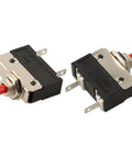 Straight Up No Sweat Push Button Circuit Breaker Switch 2.5A To 5A with tactile push button for small appliances.