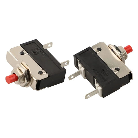 Straight Up No Sweat Push Button Circuit Breaker Switch 2.5A To 5A with tactile push button for small appliances.