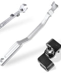 2 Piece Wrench Extender Tool Set With Slim 13.4 Inch Design For Easy Leverage And Quick Access, showing wrench, adapter, extender