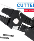 Heavy Duty Wire Rope Swager Swaging Tool For Crimping Aluminum Ferrules Loop And Duplex Sleeves And Fishing Lines Up To 2.0mm Five Sixty Fourth Inch Built Tough Hardened Steel Build For Long Lasting Durability, wire cutter close-up