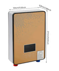 Heavy Duty Electric Tankless Water Heater With Instant Hot Shower Output Digital Touch Panel Wall Mount Design Energy Saving Tech Built Sick And No Sweat Operation total game changer for modern home plumbing setup with LED temperature gauge.