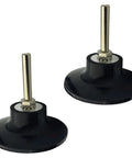 Two Pack 3 Inch Sanding Disc Holder With Quick Change Disc Adapter And One Quarter Inch Shank Great For 3 Inch Discs Used With Die Grinders And Drill Drivers Disc Pad For Polishing And Surface Prep