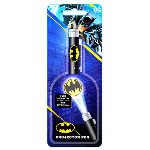 Projector Pen Set Bundle With Light Ballpoint Pen Projector For Kids Teens And Adults Dope Stationery Gift Office Supplies Unique Classroom Accessory Gift Idea in Batman packaging.