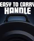 Close-up of the easy-to-carry handle on the Road Ready Twenty Two Inch Cymbal Case Packs Thick Foam Guard.