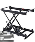 Standout Electric Lift Desk With Wired Control And Massive 500kg Load Capacity. Heavy-duty steel base with electric lift mechanism.