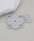 Fix Stuck Buttons Fast 4 Sets Conductive Silicone Directional Keypad Pads Replacement Kit For Nintendo DSi Handhelds Built To Match Stock Layout 4-piece white silicone keypad pads