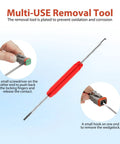 Removal tool from Deutsch Connector Kit Pro Grade 602 Piece Set With 2 3 4 6 8 12 Pin DT Connectors for rugged wiring.