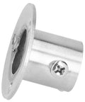 10 Set Flanged Holder Base For Closet Rods And Wardrobe Tubes Stainless Steel Bracket With Screws close-up