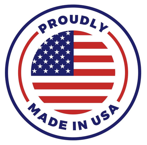 Proudly Made in USA logo representing Wall Guard For Baby Gates And Pet Gates Made In USA Indoor Kid Safe Wall Protector