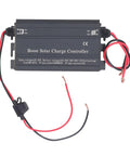 Heavy Duty Mppt Solar Charge Controller With Four Digit Display And High Efficiency Boost Technology For Rv Camper Van And Off Grid Power Zero Sweat Setup, showing unit with wires.