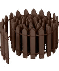 35 Inch Mini Fairy Garden Fence Wood Picket Fence for Dollhouses Planters and Fairy Gardens Brown Rustic Tiny Garden Barrier