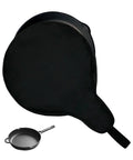 Cast Iron Skillet Bag For 8 10 12 Inch Pans Water Resistant Frying Pan Storage Tote with hanging loop, black