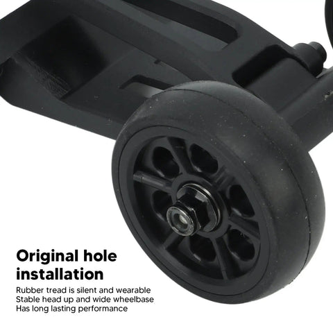 Close-up of Head Up RC Wheels For One Eighth Scale RC Cars With Double Head Up Design Rubber Tread And Wide Wheelbase.