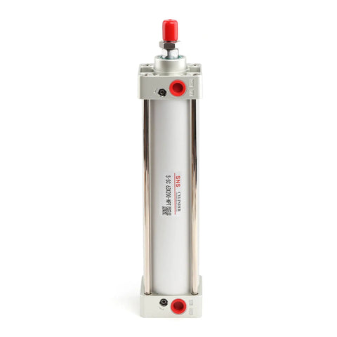 Standard Pneumatic Air Cylinder 63 mm Bore 200 mm Stroke Double Acting With NPT Three Eighth Port Aluminum Body
