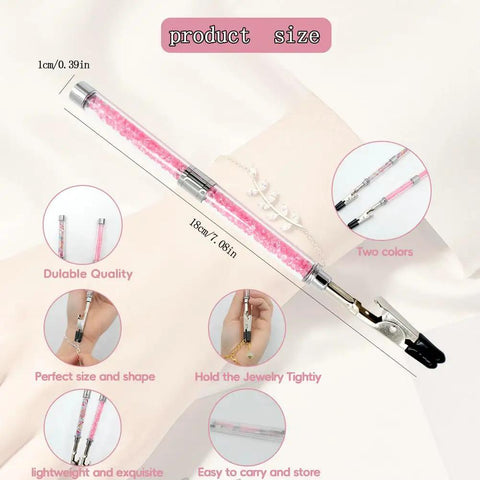 Diamond Bracelet Clasp Helper Tool For Jewelry Easy Fastening And Hooking For Bracelets Necklaces Watches Zippers And Craft Adjustments