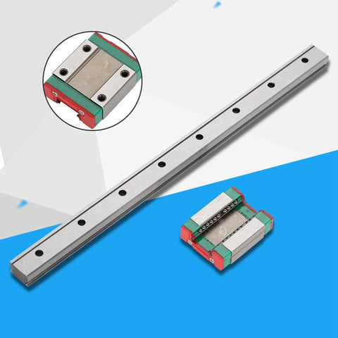 Small But Mighty Miniature Linear Rail Guide 12mm Wide With Slide Block 4 Point Contact For CNC projects