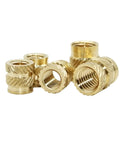 Copper Knurled Threaded Inserts M1 To M8 Heat Molded Double Twill Injection for sturdy grip in electronics and 3D printed parts