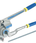 Sugoee 3 In 1 Tube Bender For Copper Brass Aluminum Pipes with blue and yellow grips, ideal for 1/4, 3/8, 1/2 inch O.D. HVAC projects.