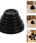 Double Sided Rubber Cable Grommet Kit For Desk Cable Holes, 12 Pack Black Round Hole Seals, dustproof plug on desk