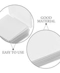 Premium White Shirt Collar Stays For Men Anti Curl Plastic Edge Supports displayed in a stack showcasing easy use and good material.