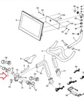 Left Weight Rest Replacement for Indoor Stationary Bikes, Frame Mounted Weight Holder for Integrated Hand Weights, Built for Easy Spins on Carbon CX and Smart Power Series, Part 398986, exploded diagram