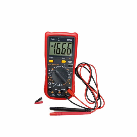 All In One Digital Multimeter For Electronics Repair Pro Grade DC AC Voltmeter Ohm Volt Amp Diode And Continuity Tester with probes