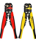 Dope 3 In 1 Adjustable Wire Stripper Cutter Tool Yellow Electric Cable Stripping Pliers shown with red-handled counterparts.