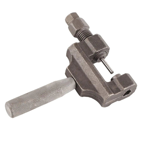 Universal Chain Breaker Tool for 420 to 530 Roller Chains, Pro Grade Heavy Duty Steel Motorcycle Chain Cutter and Riveter Kit