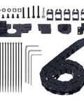 Drag Chain Replacement For Adventuer 5M Pro 3D Printer Open Type Plastic Cable Carrier Flexible Nested Wire Track Black Durable Kit