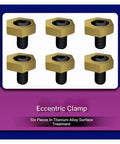 Heavy Duty CNC Eccentric Clamp Set For Workholding Hexagonal Vise Fixtures With Stainless Steel Anchors Nuts And Quick Grip Clamps
