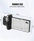Mass Air Flow Sensor Meter For Cars OEM 22680-7S00A 22680-7S000 side view showing dimensions for Nissan vehicles