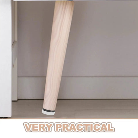 Anti Slip Furniture Pads With Nail On Glide For Chairs And Tables, Rubber And Steel Construction, easy install on table leg