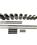 18Pc HSS Metric Keyway Broach Cutter Set For Push Type Arbor Tools Includes 4mm 5mm 6mm 8mm Keyway Sizes Bushing Sleeve Shim