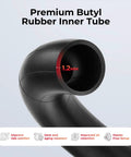 Premium Butyl 24 Inch Bike Inner Tubes Twin Pack 24x1.75 1.95 2.10 2.125 Butyl With 35mm Schrader Valve cross-section