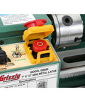 7X12 Inch Mini Metal Lathe Benchtop Precision Machining Tool variable speed control panel with forward and reverse switch.