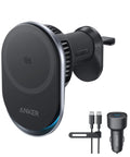 Prime MagSafe Car Mount Charger With Qi2 25W Wireless Fast Charging for iPhone, air vent mount, includes 60W adapter