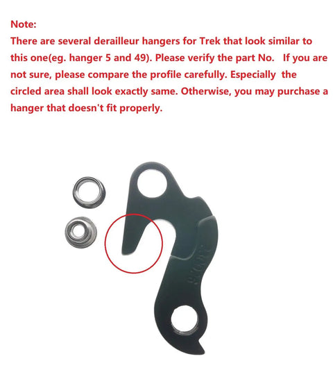 Derailleur Hanger Replacement For Remedy Liquid Navigator And Gary Fisher 6 Mountain Bikes Black With Bolts Included Easy Install Reliable Rear Derailleur Support Across Frames close-up with included bolts.