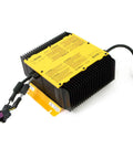 Rock Solid Oem On Board Battery Charger For Polaris Ranger Ev Refresh Slick 120 Volt Ac front view with yellow shell and power connection.