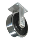 Tough As Nails 10 Inch Kingpinless Heavy Duty Rigid Caster Featuring Forged Steel Wheel and Solid 10000 Pound Load Capacity image showing steel wheel and mount.