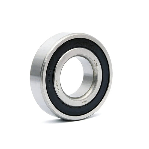 R14 2RS Deep Groove Ball Bearing Set Of 2 With Double Rubber Seals Pre Lubricated 7/8 Inch Bore shown in close-up