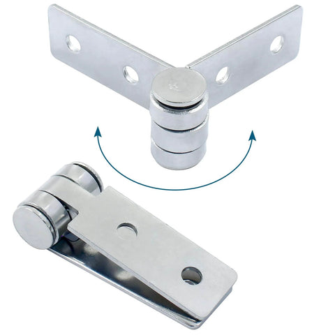 3 Inch Folding Butt Hinges Set Of 2 Stainless Steel Door And Window Hinges With 4 Holes And 8 Mounting Screws Durable Corrosion Resistant