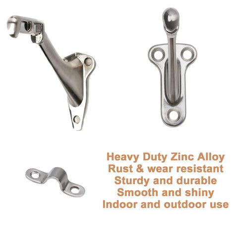 Heavy Duty Zinc Alloy Handrail Brackets For Indoor Stairs With Screws, Adjustable Angle Stair Railing Hardware