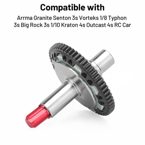 57T Slipper Clutch Spur Gear for Arrma Granite Senton One Eighth Typhon Three S Big Rock Three S One Tenth Kraton Four S Outcast Four S