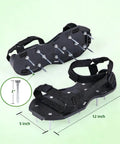 Lawn Aerator Shoes With Hook And Loop Straps Heavy Duty Spiked Sandals For Lawn Aeration Easy Installation Durable Footwear For Garden And Patio One Size Fits All