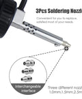 Close-up of nozzles for Go To Automatic Desoldering Pump For Fast Tin Removal, Electric Desoldering Gun With Strong Vacuum, AC110V 30W