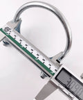 Heavy Duty Exhaust U Clamps Saddle Style for 3 Inch Exhaust Pipe Fit 3 Inch Outer Diameter with caliper measurement displayed