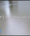 Top Shelf Penetrating Concrete Sealer For Driveways And Patio Slabs on low gloss finish concrete surface.